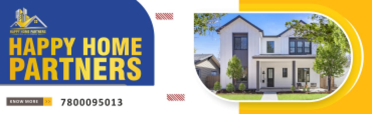 happy home partners flex banner design cdr free download